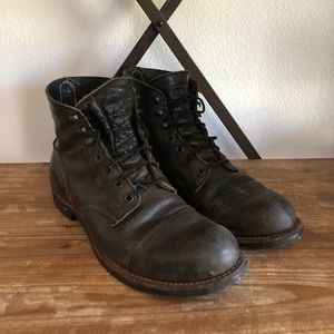 Red Wing Shoes, Genuine Brown Leather Men’s Boots.